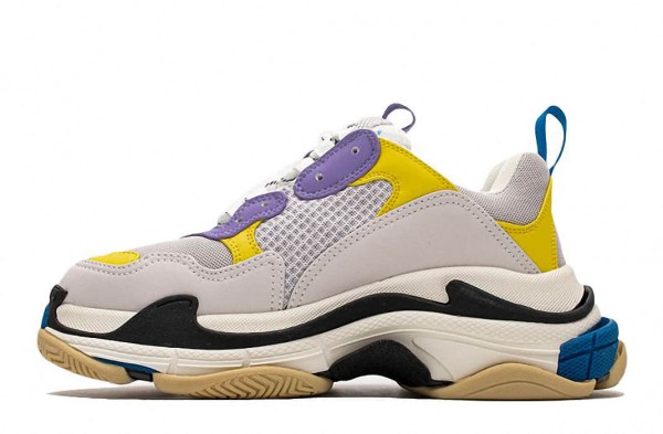 Balenciaga Triple S レトロ スニーカー トレンド パープル イエロー w09oh8081 偽物 販売 Yzys Jp
