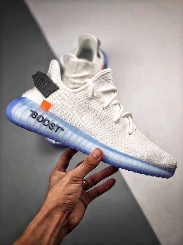 Adidas yeezy x top off white air