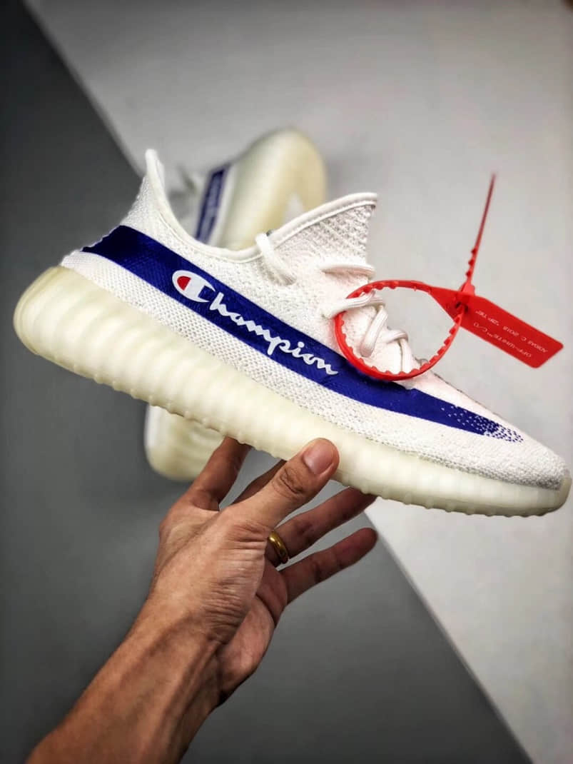 champion x yeezy boost 350 v2